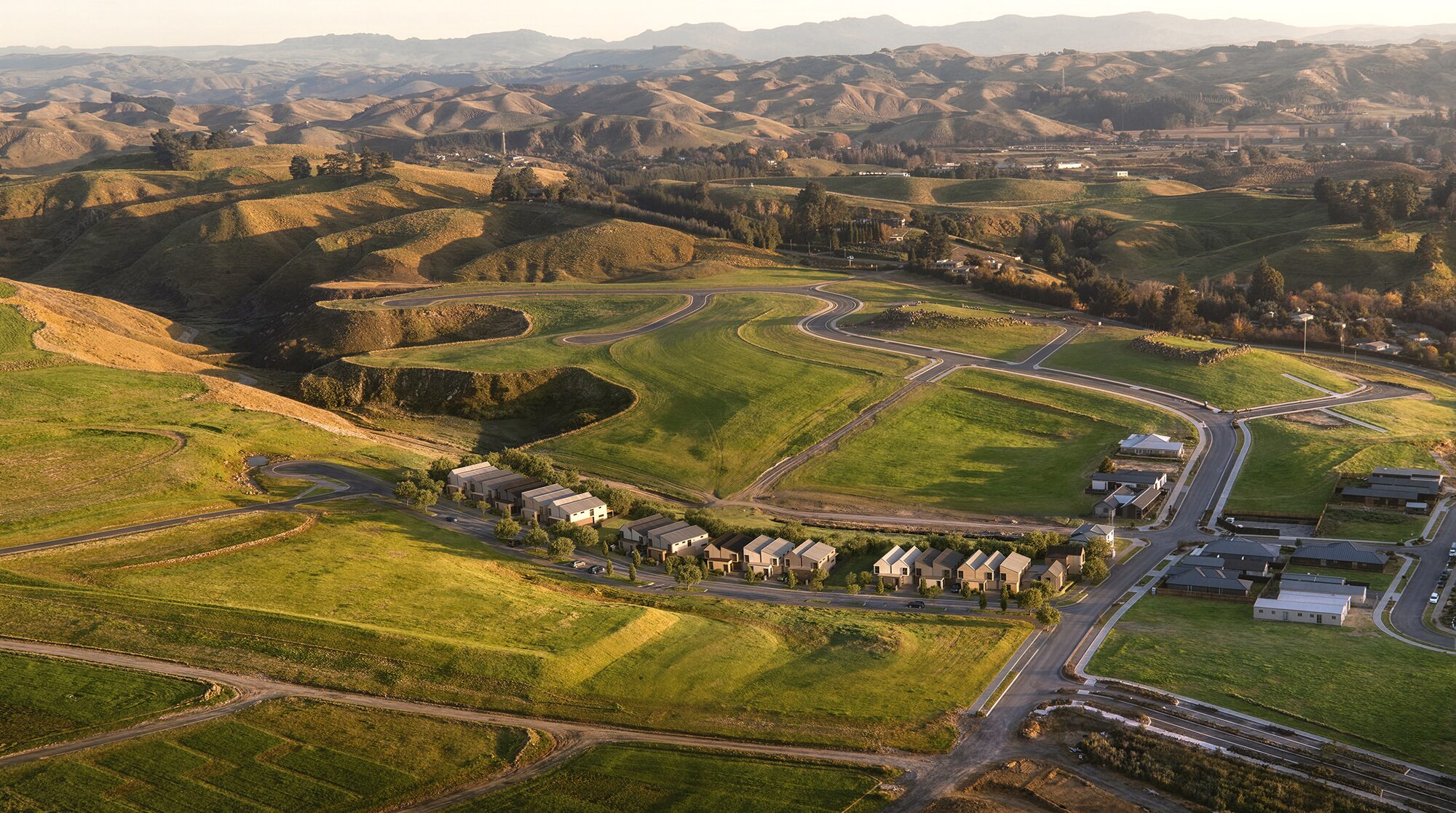 Aerial view of Mission Hills, Hawke's Bay — location of The Terraces development